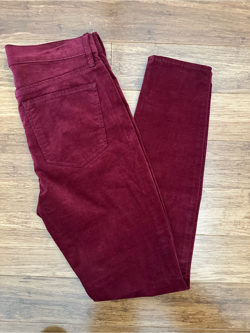 GAP Burgundy Corduroy Slim Pants
